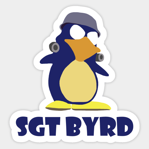 Sgt Byrd Sticker by SpareFilm